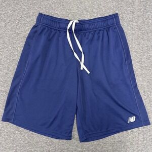 New Balance Athletic Shorts Knit Activewear Training Gym Navy‎ Blue Waist 26 In